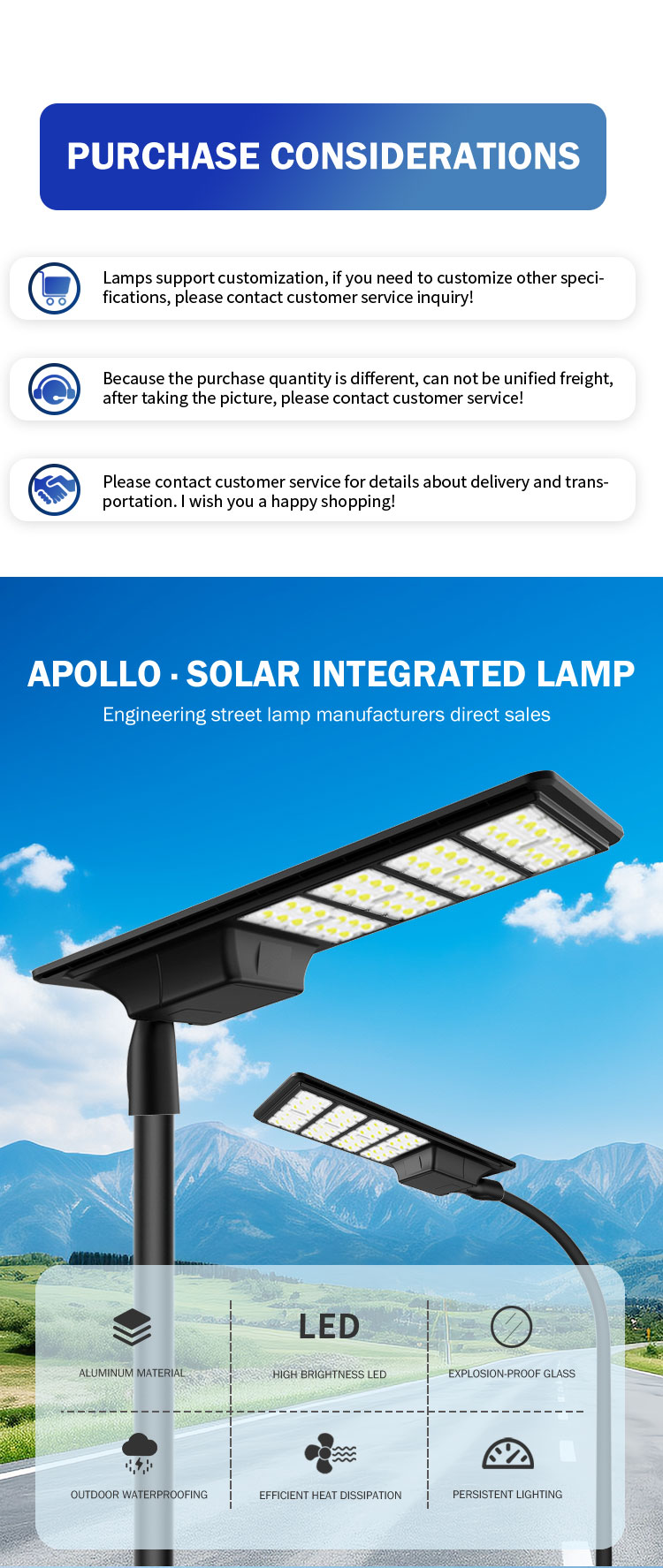 Outdoor Solar Street Lamp