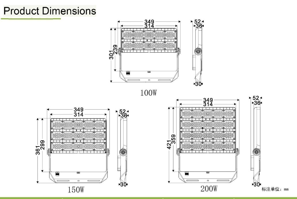 High Efficiency LED Flood Light