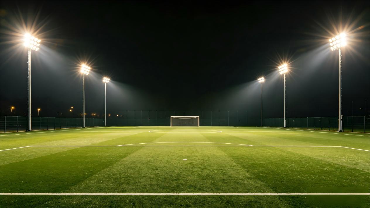 Solution d'éclairage professionnel pour terrain de football à 11