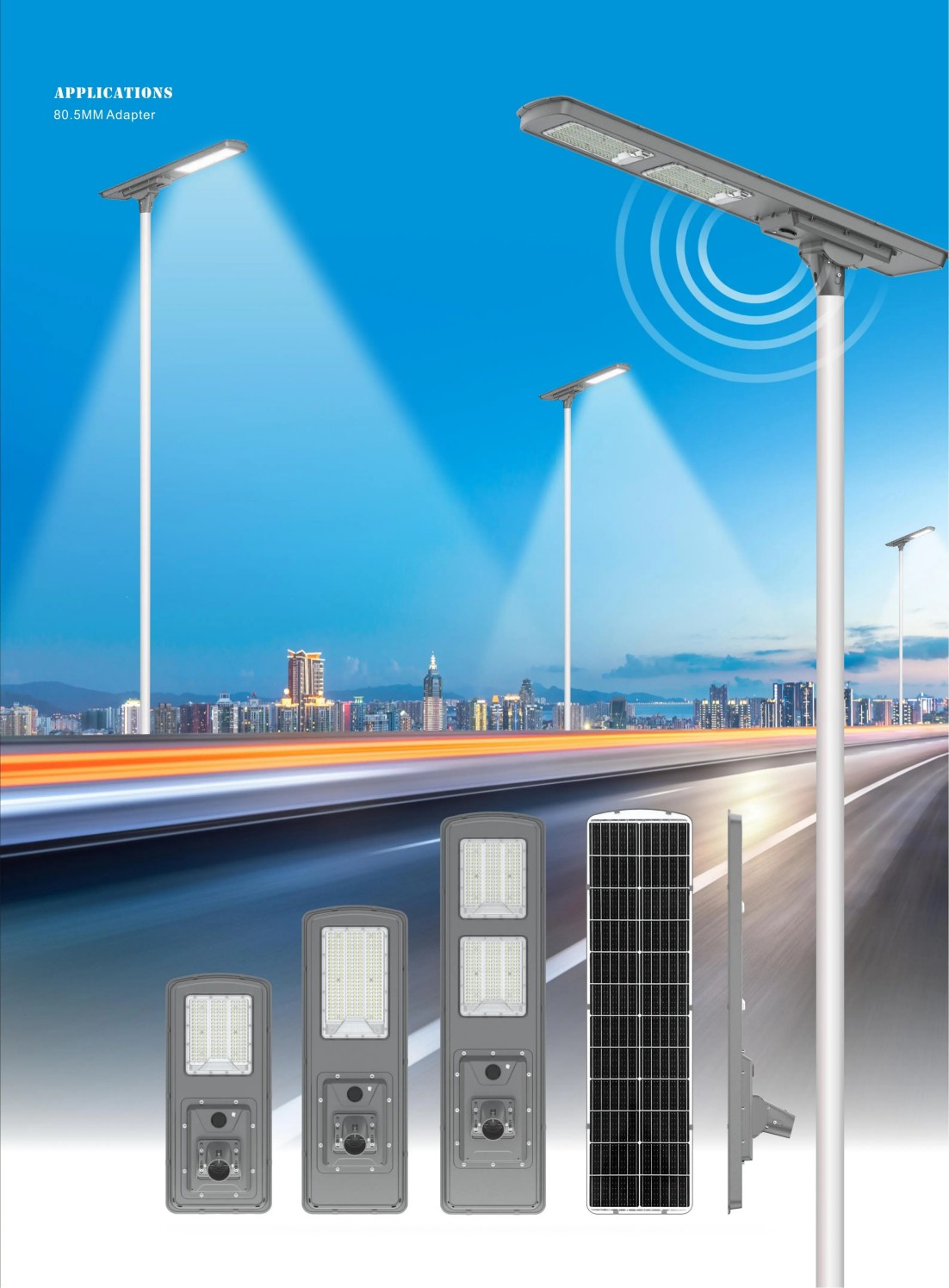 Industrial park road lighting project