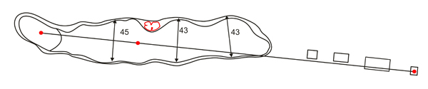 Luxury putting green golf course lighting system: ceiling-mounted lighting configuration 