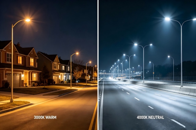 Comment choisir la température de couleur des lampadaires LED ? Pourquoi les normes d’éclairage routier privilégient-elles les températures de 3 000 K et 4 000 K ?