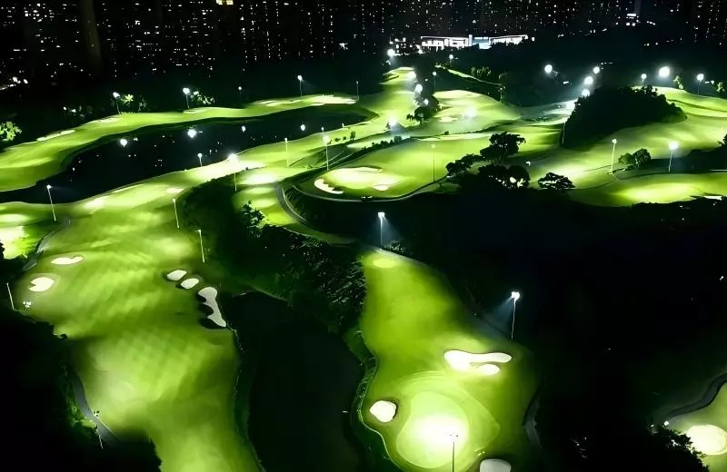#Dubai 18-Hole Championship Golf Course Lighting